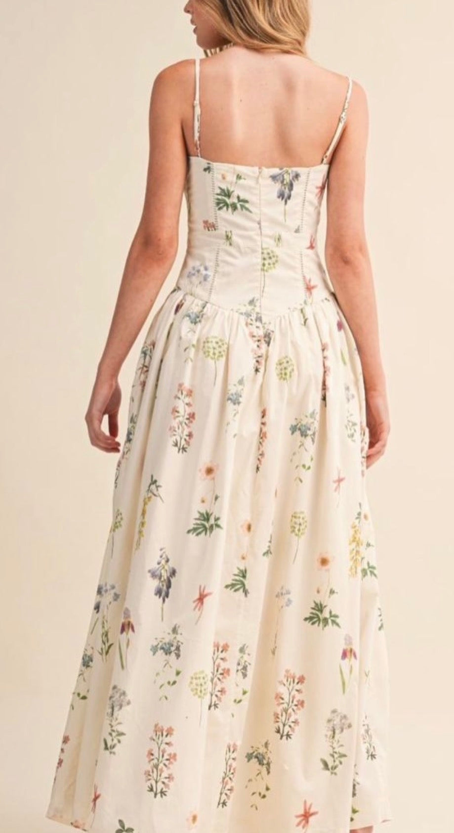 VESTIDO MIDI FLORES