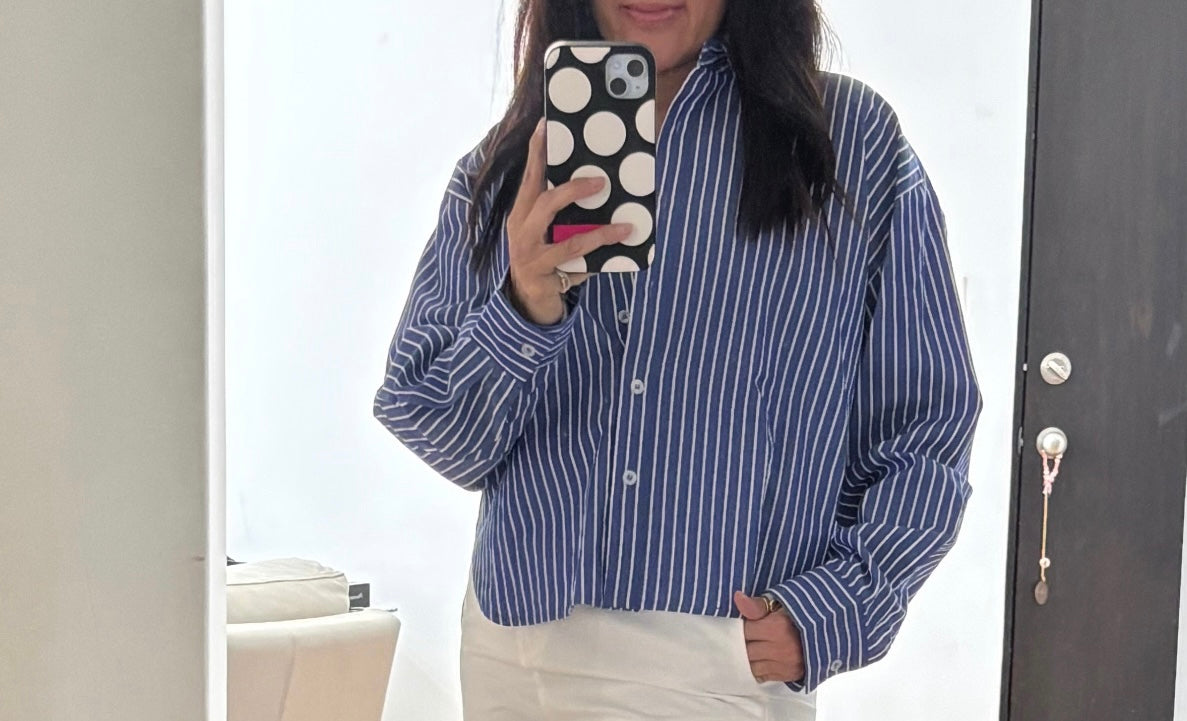 CAMISA RAYAS AZUL BLANCO