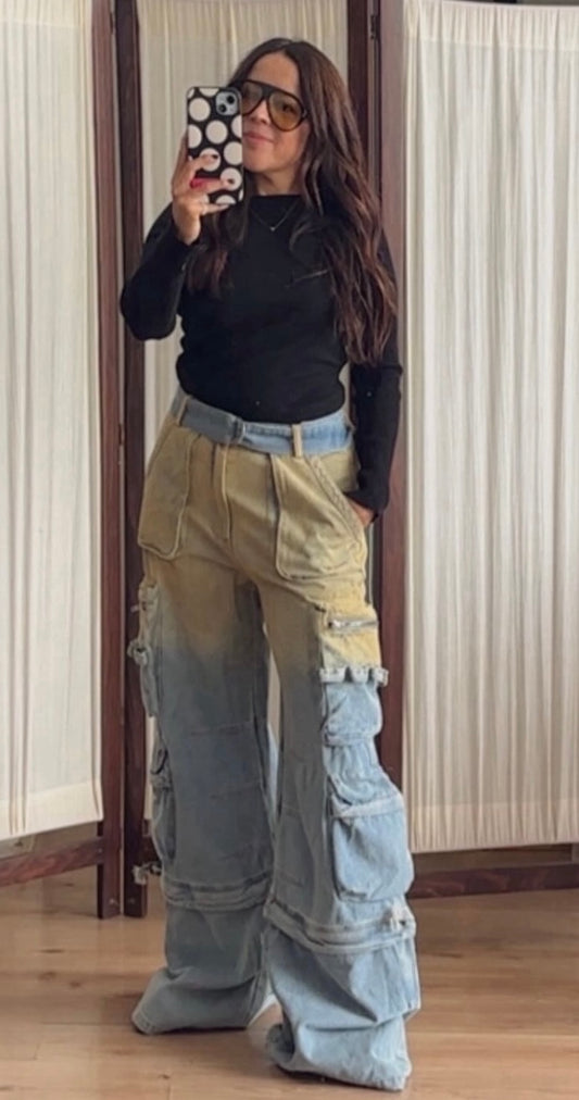 CARGO DENIM DEGRADADO