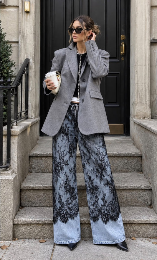 JEANS CON LACE