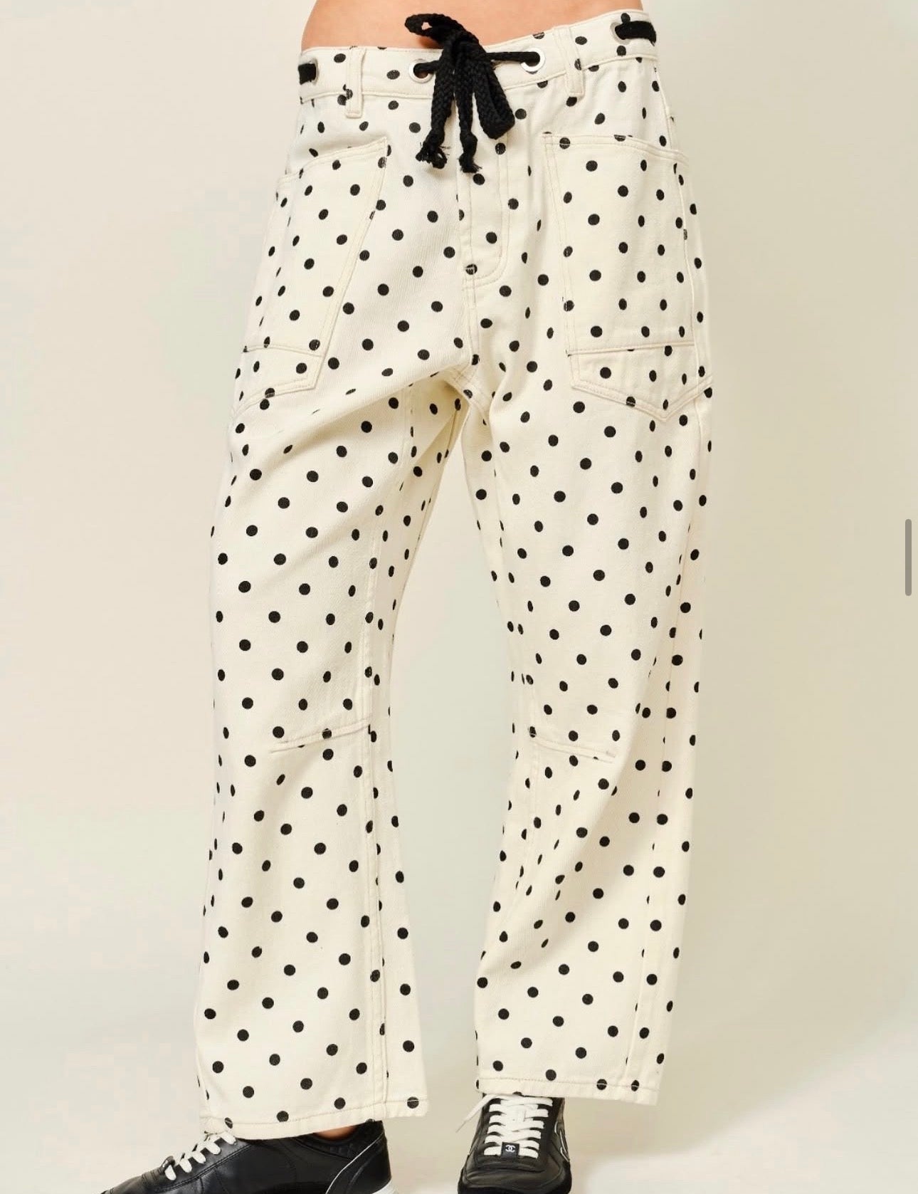 JEANS BEIGE DOTS