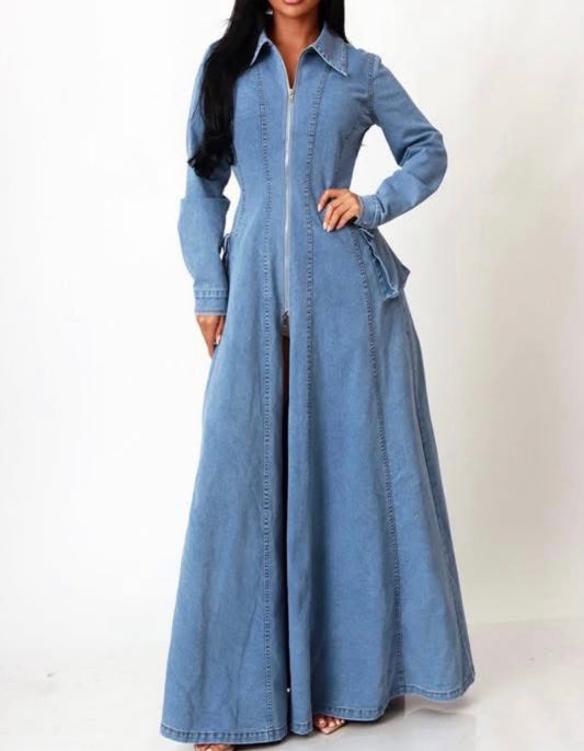 MAXI VESTIDO DENIM