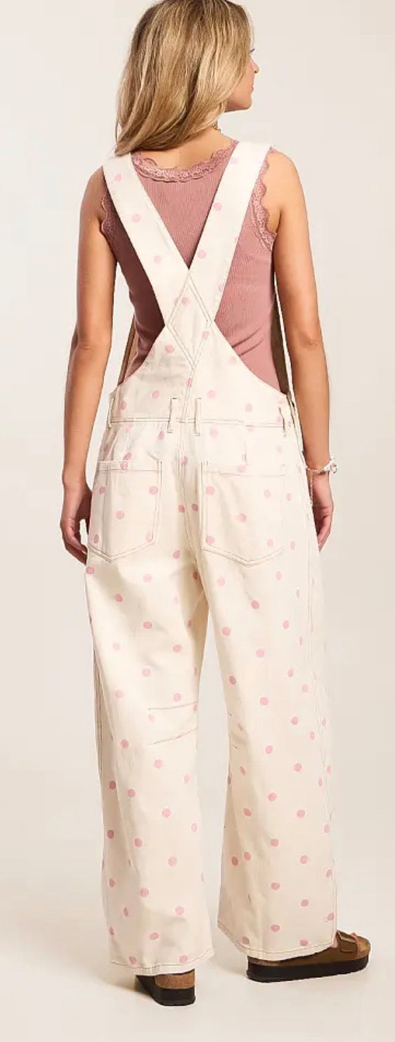 OVEROL DOTS PINK BABY