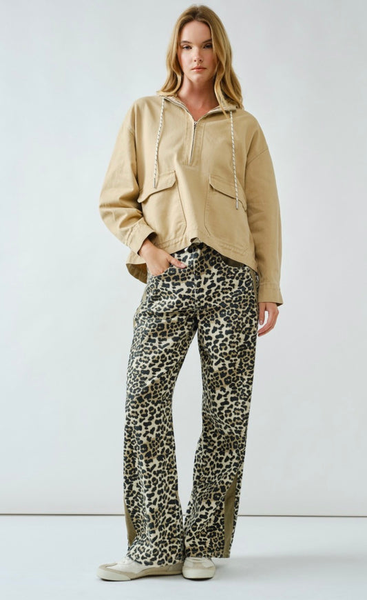 CHAMARRA DENIM BEIGE