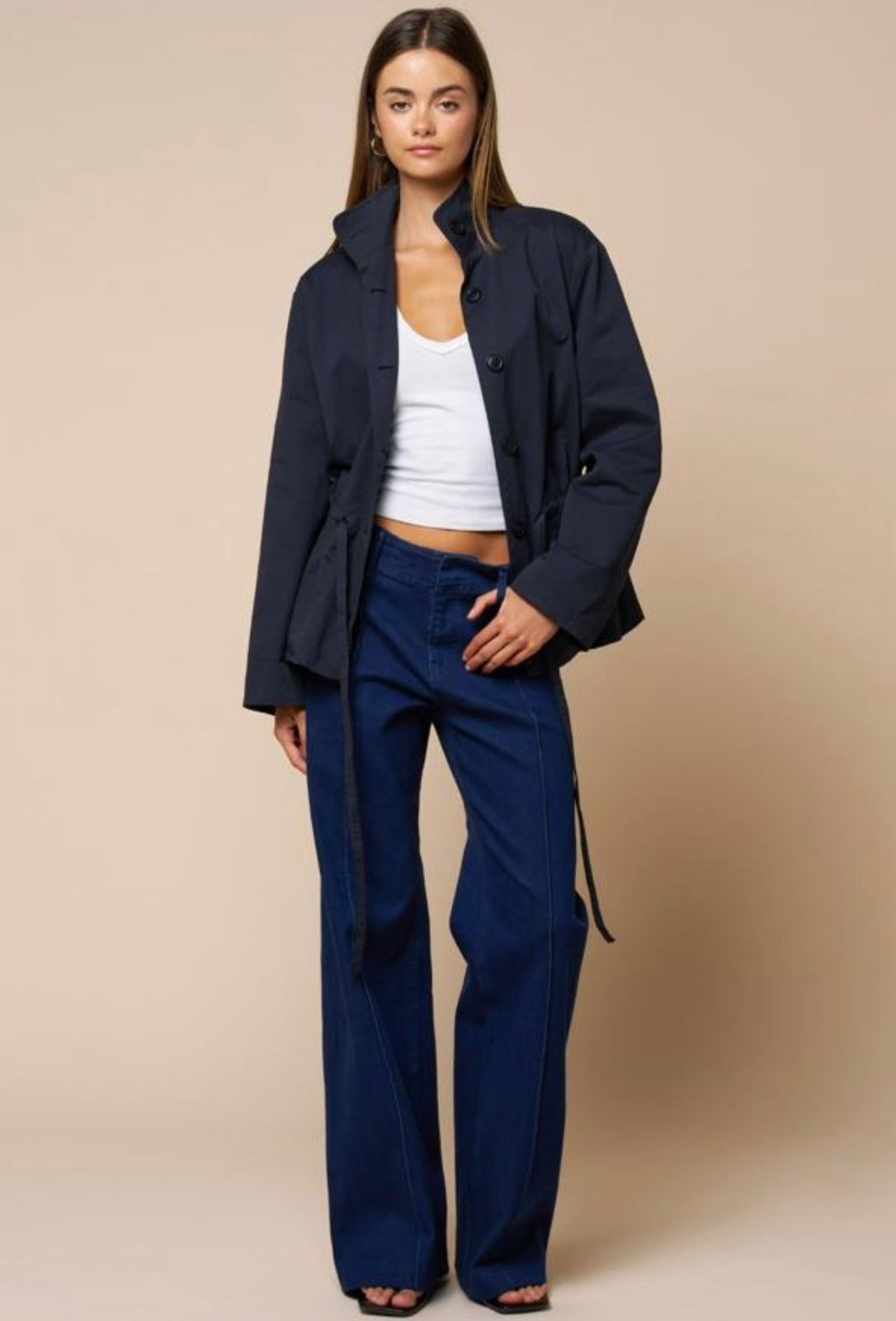 JACKET GABARDINA AZUL