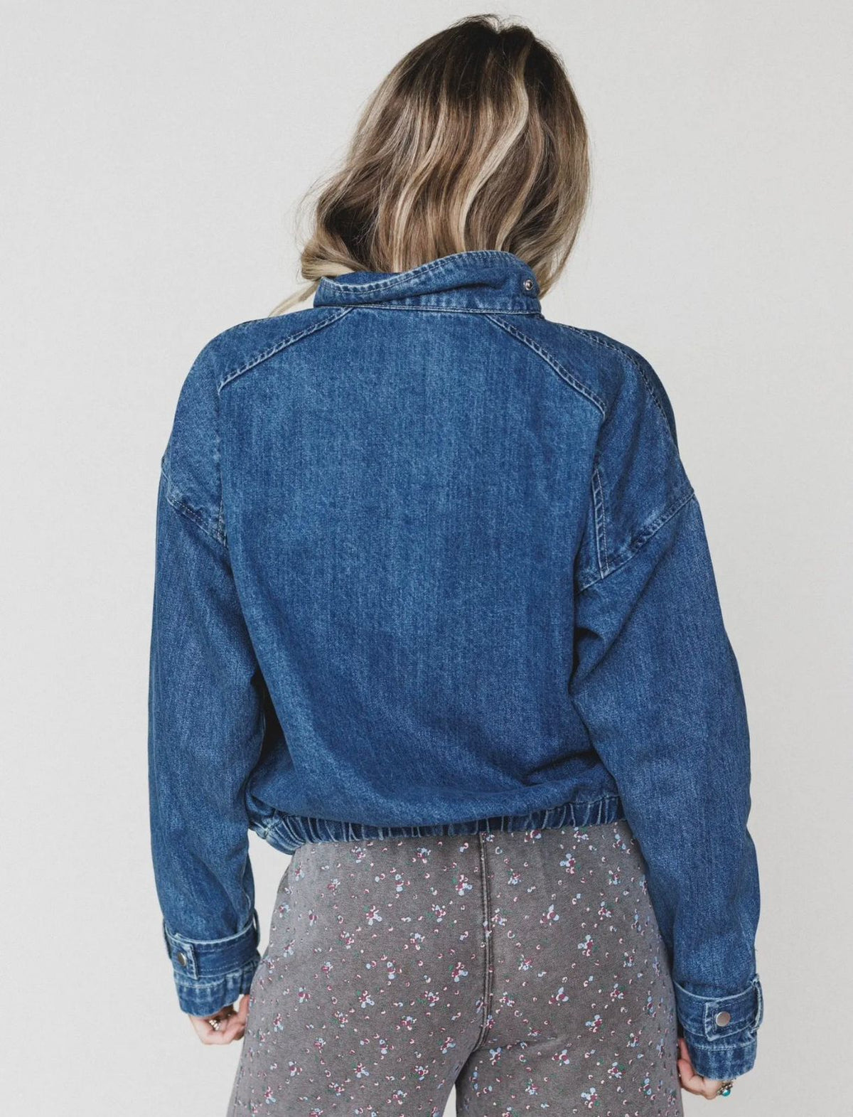 JACKET DENIM CUELLO CHIMENEA