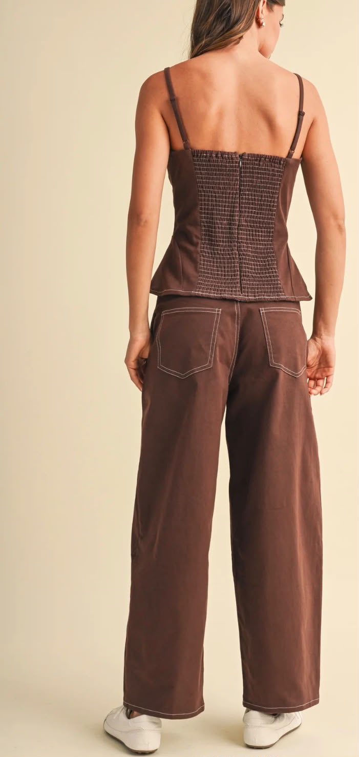 SET DENIM CHOCOLATE