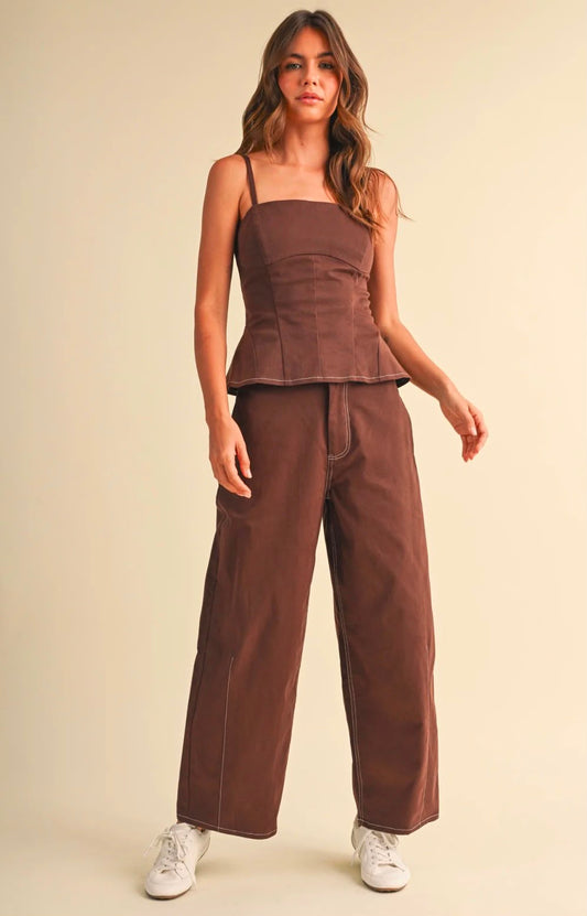SET DENIM CHOCOLATE